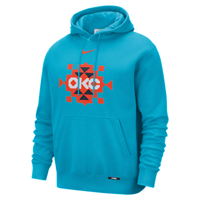 Oklahoma City Thunder City Edition Men's Nike Club Hoodie. Nike.com
